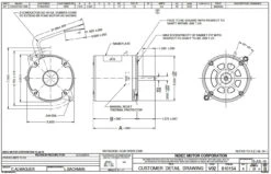 5866 Nidec | 1/7 Hp 3450 RPM 1-Speed 115V, 48M Oil Burner Motor -3c Shop Nidec 5866 Line 90907.1570027272