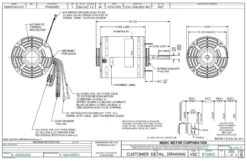 8907 Nidec | 1 Hp 1075 RPM 3-Speed 208-230V; 5.6" Blower Motor -3c Shop Nidec 8907 Line 78120.1569333772