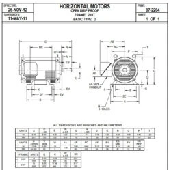 D10P2D Nidec | 10 Hp 1800 RPM 215T Frame 208-230/460V ODP Electric Motor Nidec -3c Shop Nidec D7PA2A Line 92103.1588257300