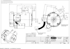 120998.00 Leeson | 4 Hp 3450 RPM Delta Unisaw Electric Motor 230 Volts -3c Shop Unisaw Dims 23636.1527256990