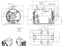 C419A Marathon 1/2 HP 1800/1200 RPM 2-Speed 115V 56 Frame ODP 1-Phase Blower Motor -3c Shop c419 line 23525.1678825184