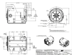 FX01FK001 | 1 HP 3600 RPM 56HC 575V 3 Phase ODP, FLEX-IN-1 Marathon Electric Motor -3c Shop flex ODP HC frame line 19888.1687799095