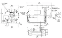 ARB2034L1 Century 1/3 Hp (2 Speed) 115V 1800/1200 RPM TEAO 56Z Frame Split Phase Resilient Base Motor -3c Shop l1 line 60134.1633025921